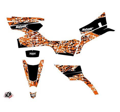 Kit Déco Quad Predator CF MOTO CFORCE 520 S Noir Orange (2016-2023)