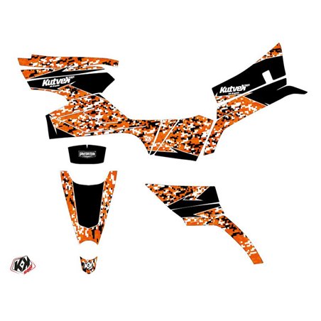 Kit Déco Quad Predator CF MOTO CFORCE 520 S Noir Orange (2016-2023)