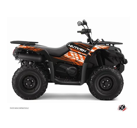 Kit Déco Quad Eraser CF MOTO CFORCE 520 S Orange Noir (2016-2023)