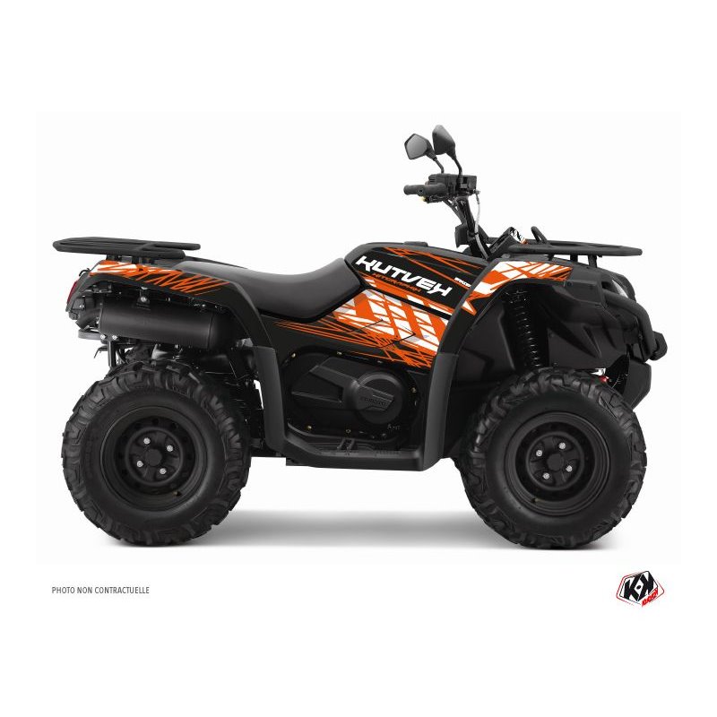 Kit Déco Quad Eraser CF MOTO CFORCE 520 S Orange Noir (2016-2023)