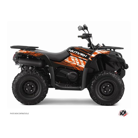 Kit Déco Quad Eraser CF MOTO CFORCE 520 S Orange Noir (2016-2023)