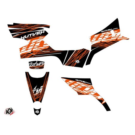 Kit Déco Quad Eraser CF MOTO CFORCE 520 S Orange Noir (2016-2023)