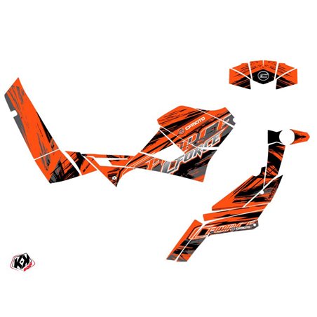 Kit Déco Quad Brush CF MOTO CFORCE 600 Orange (2014-2015)