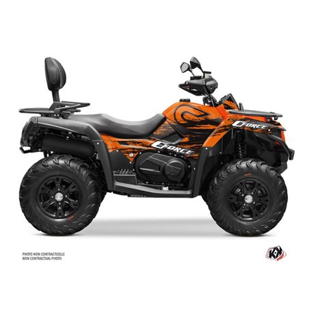Kit Déco Quad Splatter CF MOTO CFORCE 600 Orange (2019-2023)