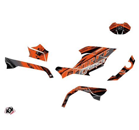 Kit Déco Quad Brush CF MOTO CFORCE 600 Orange (2014-2015)