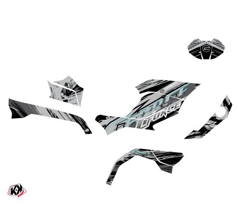 Kit Déco Quad Brush CF MOTO CFORCE 600 Gris (2020-2023)