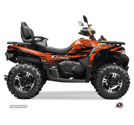 Kit Déco Quad Splatter CF MOTO CFORCE 600 TOURING Orange (2020-2023)
