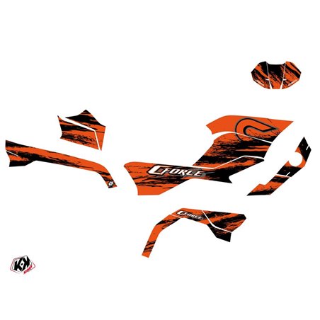 Kit Déco Quad Splatter CF MOTO CFORCE 600 TOURING Orange (2020-2023)