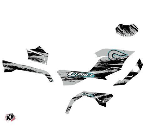 Kit Déco Quad Splatter CF MOTO CFORCE 600 TOURING Gris (2020-2023)