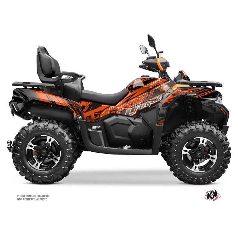 Kit Déco Quad Brush CF MOTO CFORCE 625 TOURING Orange (2020-2023)