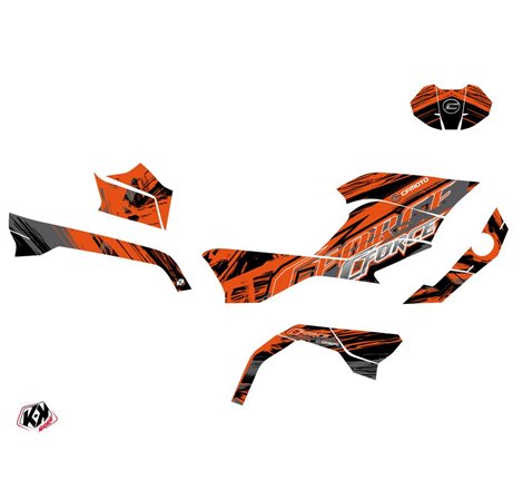 Kit Déco Quad Brush CF MOTO CFORCE 625 TOURING Orange (2020-2023)
