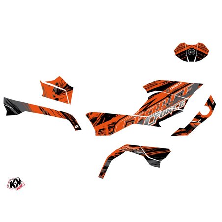Kit Déco Quad Brush CF MOTO CFORCE 625 TOURING Orange (2020-2023)