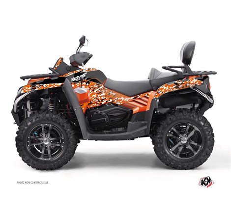 Kit Déco Quad Predator CF MOTO CFORCE 800 S Noir Orange (2014-2017)