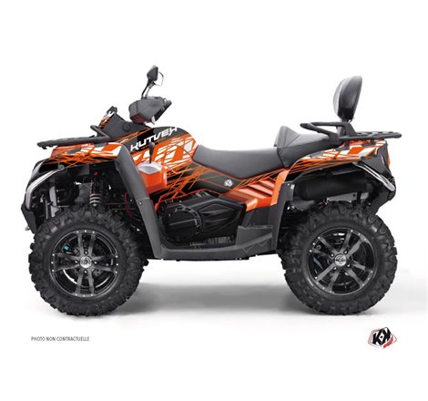 Kit Déco Quad Eraser CF MOTO CFORCE 800 S Orange Noir (2014-2017)