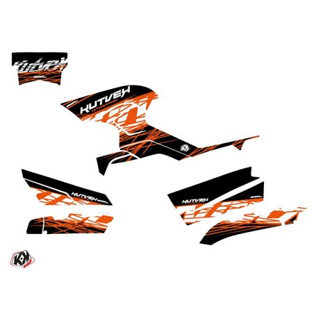 Kit Déco Quad Eraser CF MOTO CFORCE 800 S Orange Noir (2014-2017)