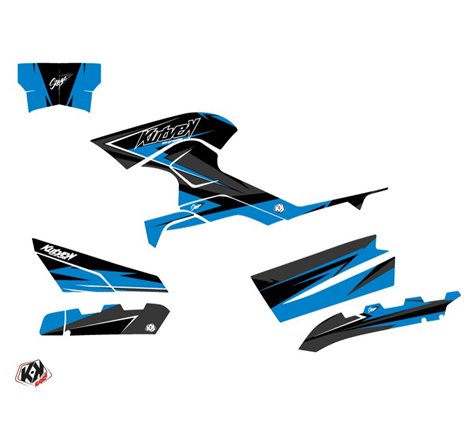 Kit Déco Quad Stage CF MOTO CFORCE 800 S Bleu Noir (2014-2017)