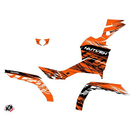 Kit Déco Quad Eraser CF MOTO CFORCE 850 XC Orange Noir (2018-2023)
