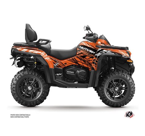 Kit Déco Quad Eraser CF MOTO CFORCE 1000 Orange Noir (2017-2023)