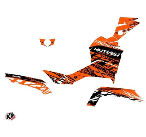 Kit Déco Quad Eraser CF MOTO CFORCE 1000 Orange Noir (2017-2023)