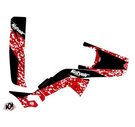 Kit Déco Quad Predator Honda 250 TRX R Rouge (2007-2012)