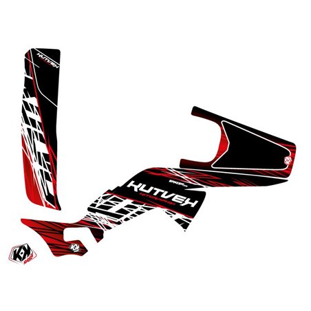 Kit Déco Quad Eraser Honda 250 TRX R Rouge Blanc (2007-2012)