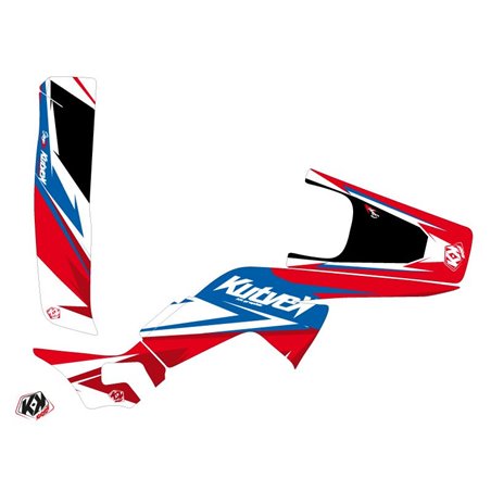 Kit Déco Quad Stage Honda 250 TRX R Bleu Rouge (2007-2012)