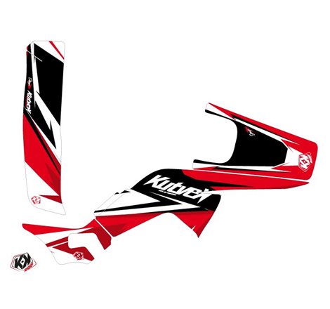 Kit Déco Quad Stage Honda 250 TRX R Noir Rouge (2007-2012)