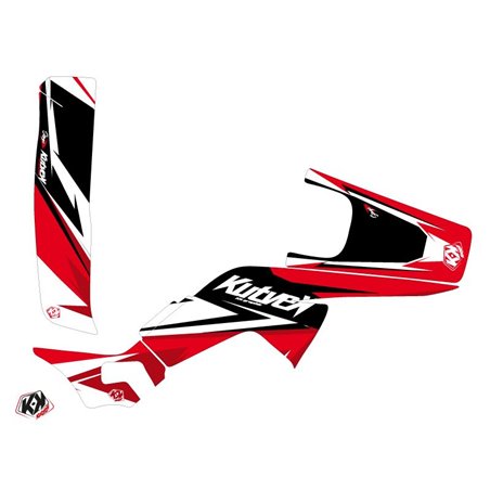 Kit Déco Quad Stage Honda 250 TRX R Noir Rouge (2007-2012)