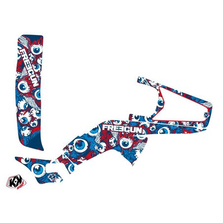 Kit Déco Quad Freegun Eyed Honda 250 TRX R Rouge (2007-2012)