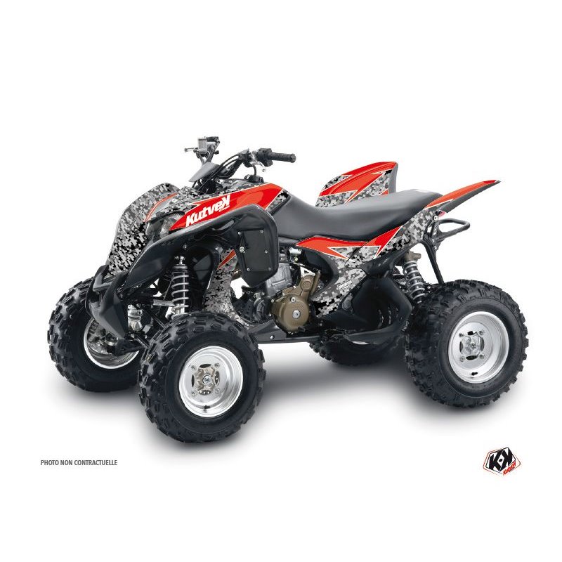 Kit Déco Quad Predator Honda 700 TRX Noir Rouge (2007-2017)