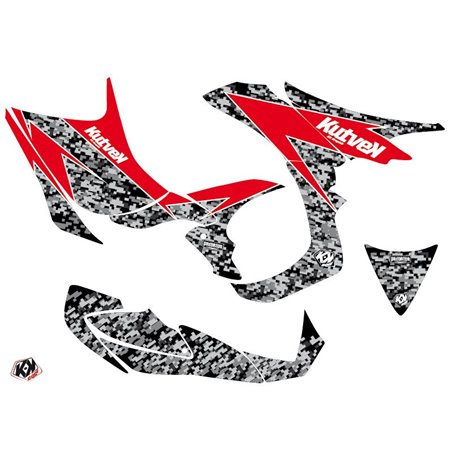 Kit Déco Quad Predator Honda 700 TRX Noir Rouge (2007-2017)