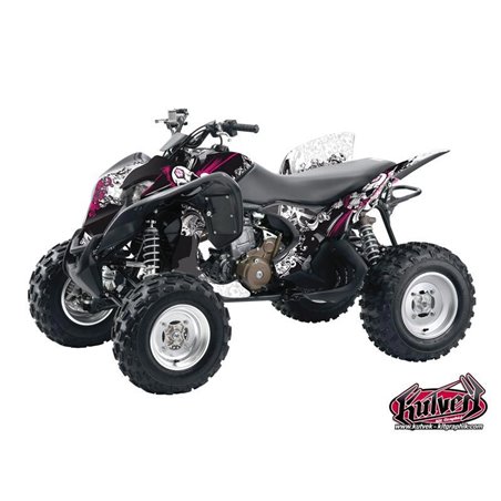 Kit Déco Quad Trash Honda 700 TRX Noir Rose (2007-2017)