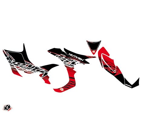 Kit Déco Quad Eraser Honda 700 TRX Rouge Blanc (2007-2017)