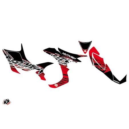 Kit Déco Quad Eraser Honda 700 TRX Rouge Blanc (2007-2017)