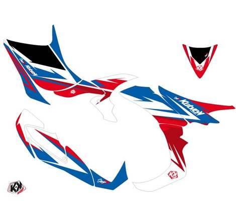 Kit Déco Quad Stage Honda 700 TRX Bleu Rouge (2007-2017)
