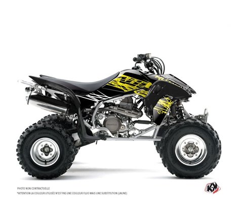 Kit Déco Quad Eraser Fluo Honda EX 400 Jaune (2005-2007)