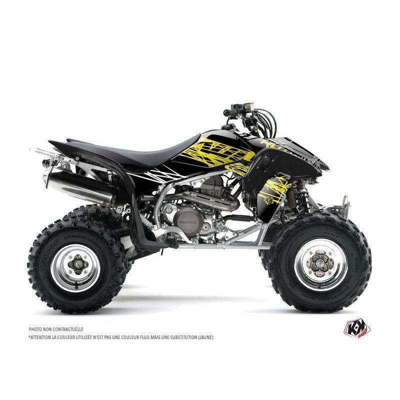 Kit Déco Quad Eraser Fluo Honda EX 400 Jaune (2005-2007)