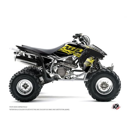 Kit Déco Quad Eraser Fluo Honda EX 400 Jaune (2005-2007)