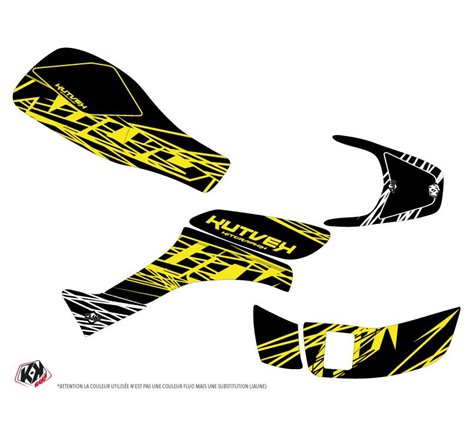 Kit Déco Quad Eraser Fluo Honda EX 400 Jaune (2005-2007)