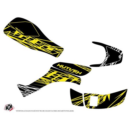 Kit Déco Quad Eraser Fluo Honda EX 400 Jaune (2005-2007)