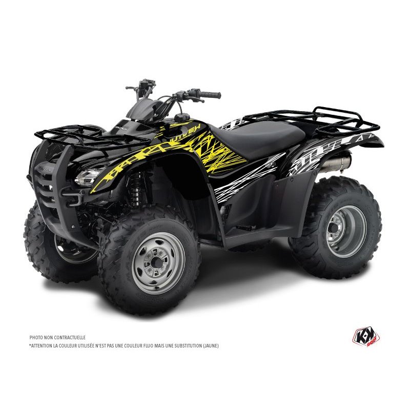 Kit Déco Quad Eraser Fluo Honda Rancher 420 Jaune (2016-2023)