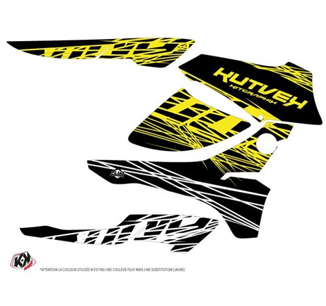 Kit Déco Quad Eraser Fluo Honda Rancher 420 Jaune (2016-2023)