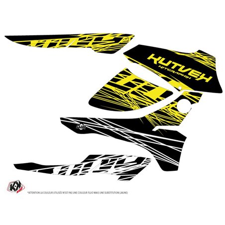 Kit Déco Quad Eraser Fluo Honda Rancher 420 Jaune (2016-2023)