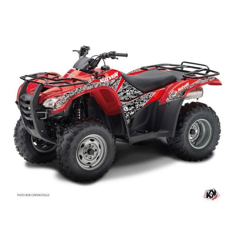 Kit Déco Quad Predator Honda Rancher 420 Noir Rouge (2016-2023)