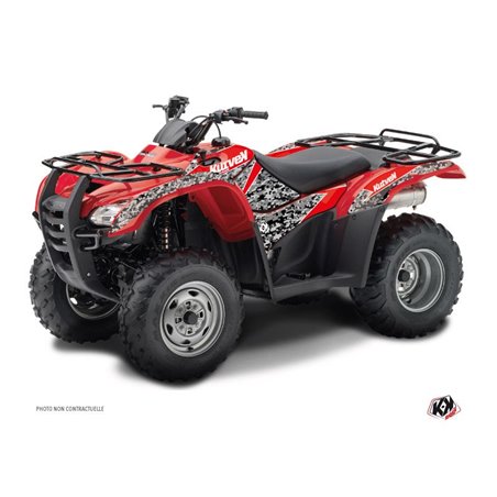 Kit Déco Quad Predator Honda Rancher 420 Noir Rouge (2016-2023)