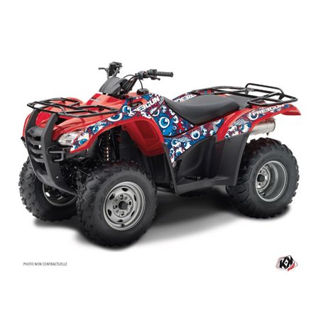 Kit Déco Quad Freegun Eyed Honda Rancher 420 Rouge (2016-2023)