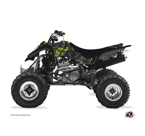 Kit Déco Quad Camo Kawasaki 400 KFX Noir Vert (2004-2006)