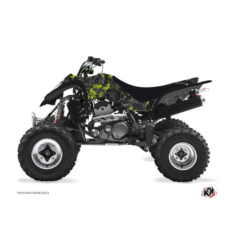 Kit Déco Quad Camo Kawasaki 400 KFX Noir Vert (2004-2006)