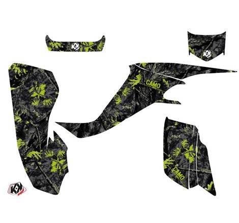 Kit Déco Quad Camo Kawasaki 400 KFX Noir Vert (2004-2006)