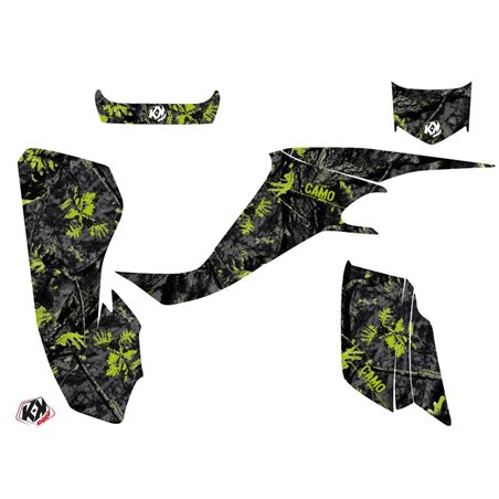 Kit Déco Quad Camo Kawasaki 400 KFX Noir Vert (2004-2006)